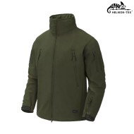Soft Shell Gunfighter Jacket OLIVE GREEN SharkSkin Windblocker membrane Helikon-tex® (ht-ku-gun-fm-02)