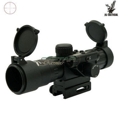 Ottica 4x30 con laser rosso integrato JS-TACTICAL® (JS-4X30IR)