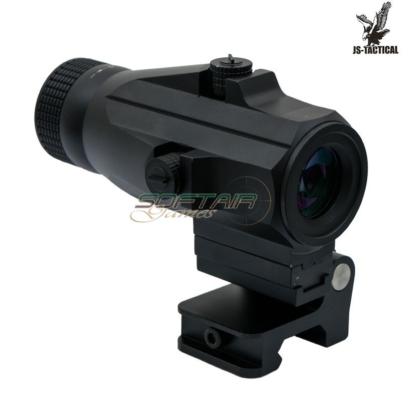 Magnifier 3x con flip mount nero JS-TACTICAL® (JS-G34)