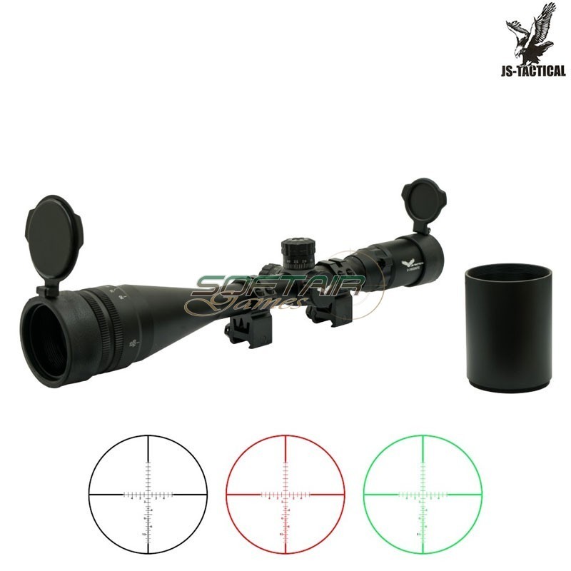 Ottica 6-24x50 AO con reticolo illuminato JS-TACTICAL® (JS-6-24X56AOYU)
