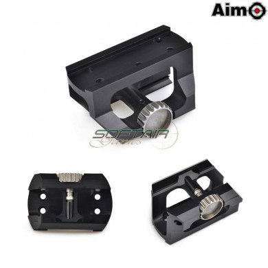 Low Drag Mount For T1/t2 Black Aim-o (ao1701-bk)