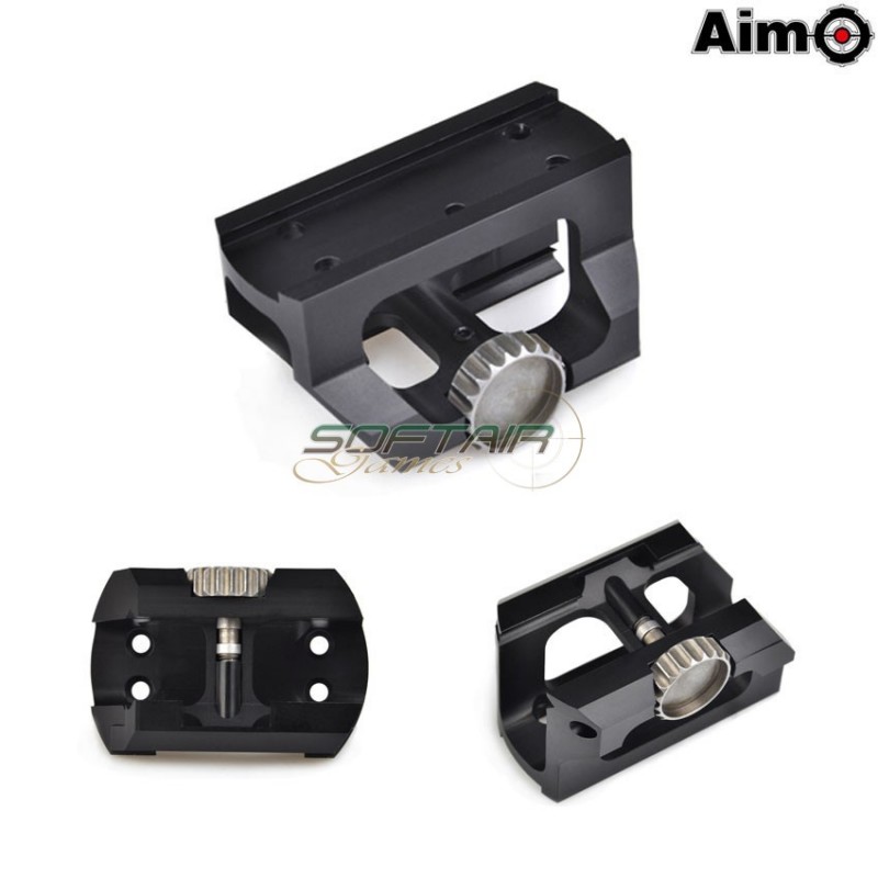 Low Drag Mount For T1/t2 Black Aim-o (ao1701-bk)