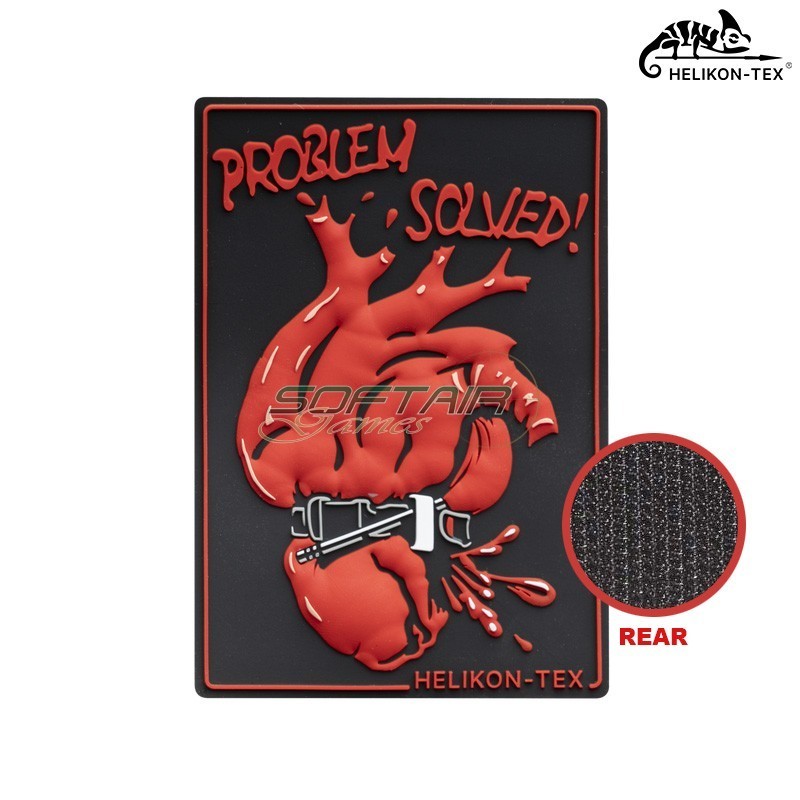 Patch morale “Problem Solved!” in PVC Helikon-Tex® (OD-PSD-RB)