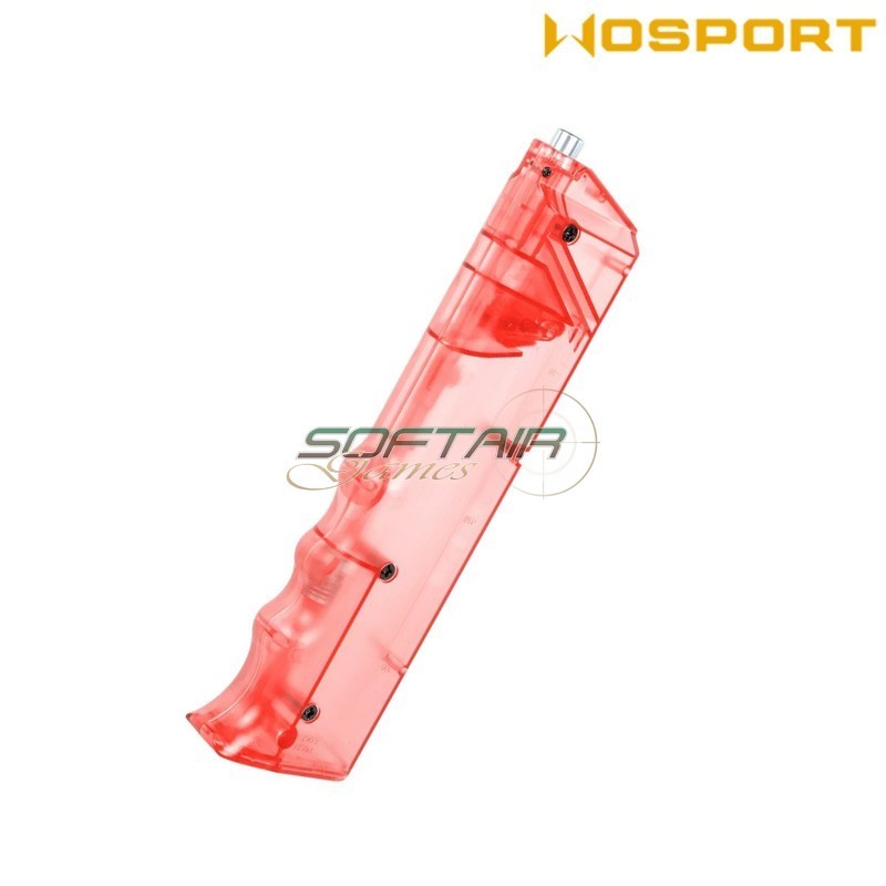 BB Loader maggiorato da 300bb ROSSO trasparente WoSport (EX0410-P)