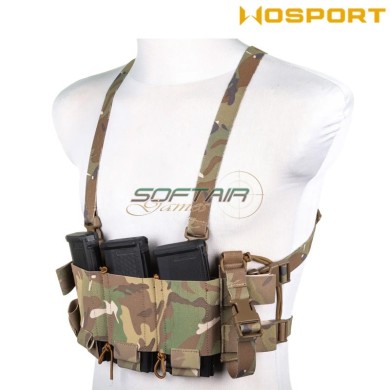 Chest Rig Minimal Multiuso MULTICAM WoSport (VE-108-MC)