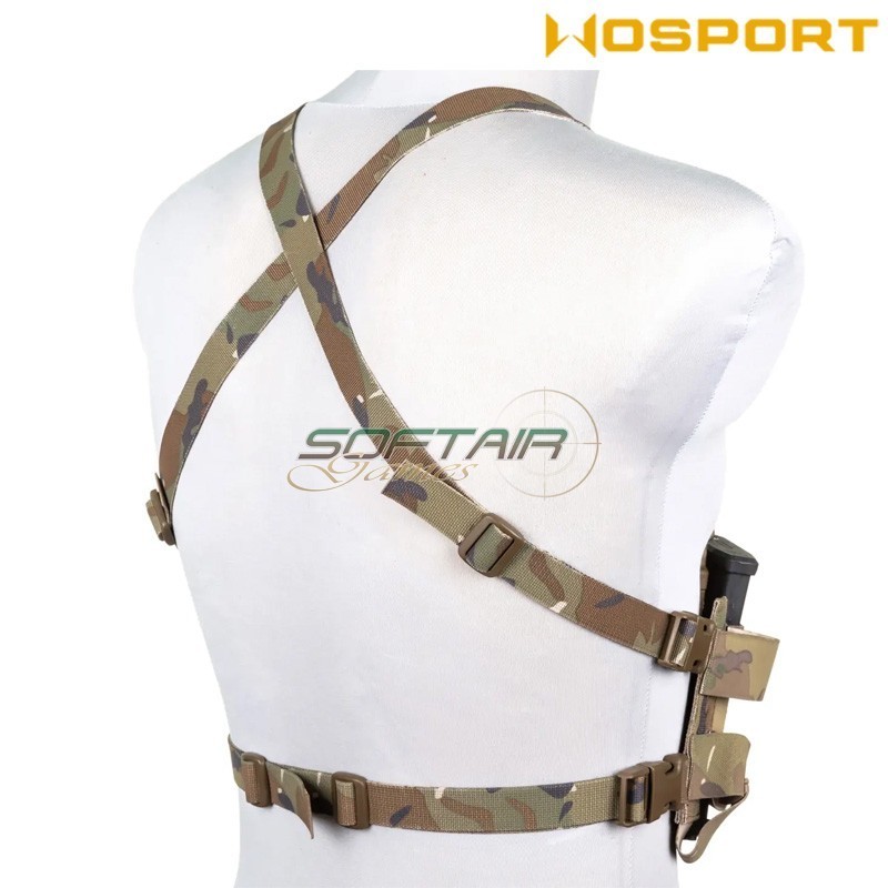 Chest Rig Minimal Multiuso MULTICAM WoSport (VE-108-MC)