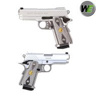 Baby Hi-capa 3.8 Silver Blowback Gas We (ggb310ts)