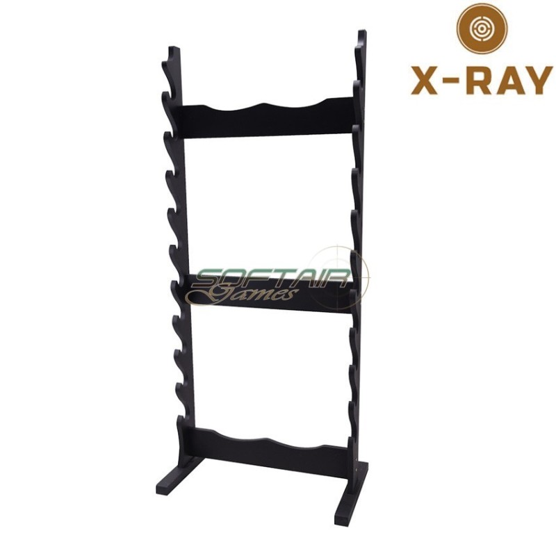 Wooden stand for ten katanas x-ray (xr-ws10)