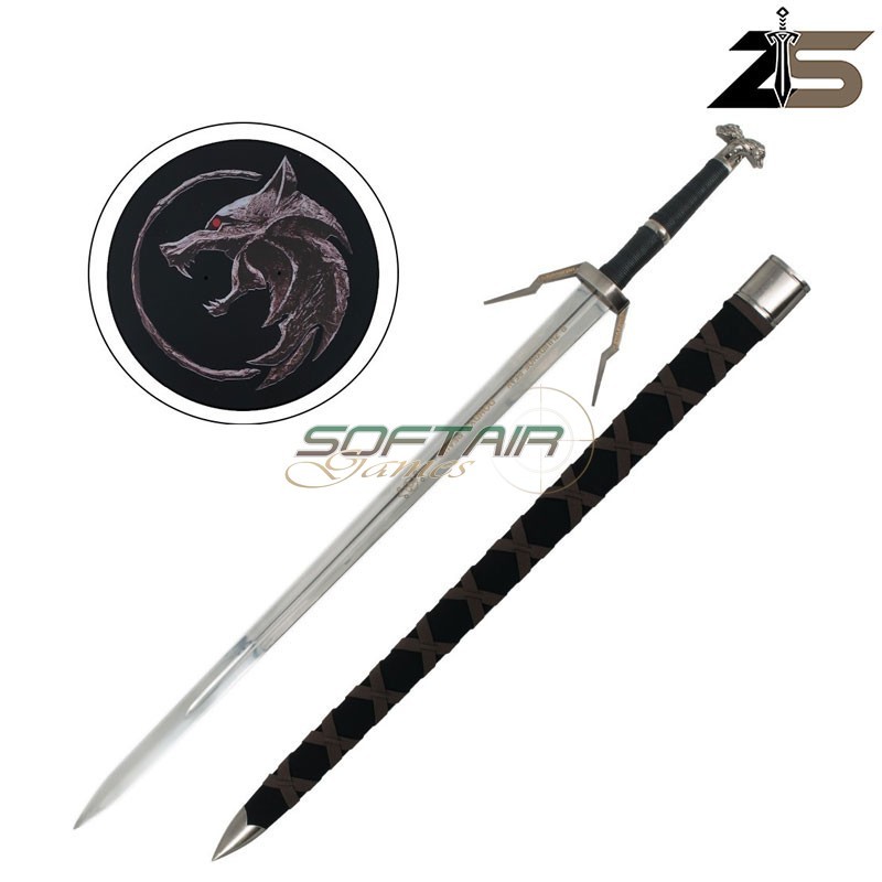 Ornamental Geralt of Rivia Sword ZSWORDS® Black (ZS643-7BK)