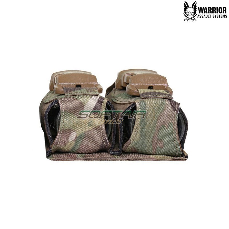 Double 40mm Flash Bang Pouch Laser Cut MULTICAM Warrior Assault Systems (w-lc-d40-fbp-mc)