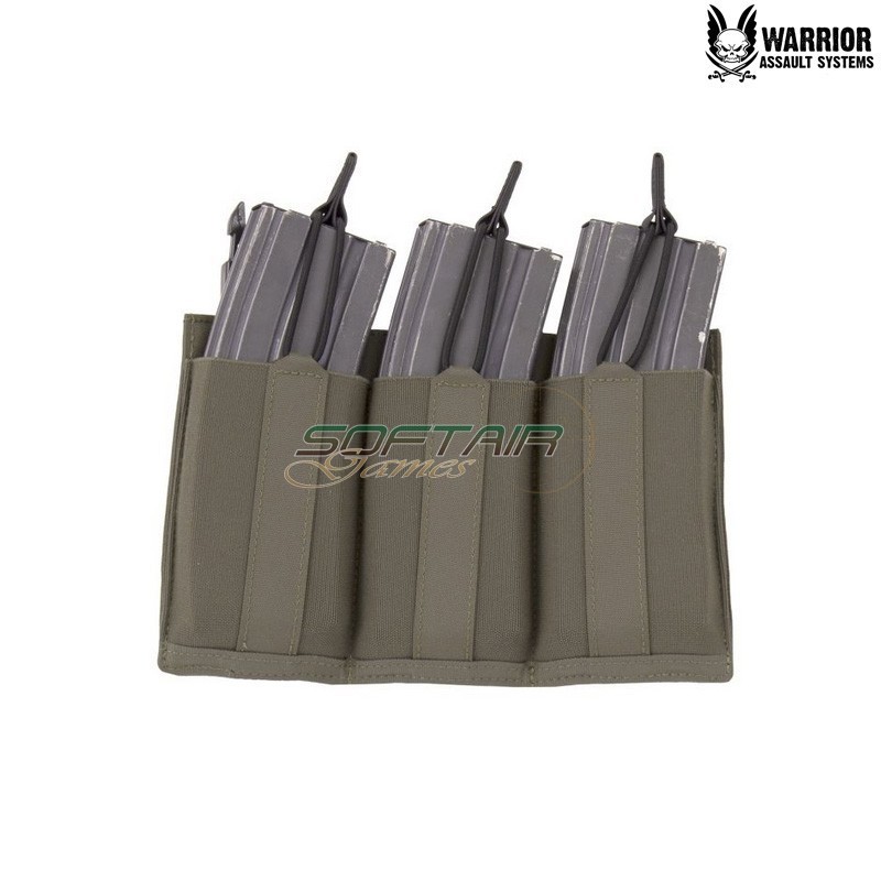 Laser cut pannello DFP tripla bungee Low Profile 5.56 RANGER GREEN Warrior Assault systems (W-LC-DFP-TB-LPE-556P-RG)