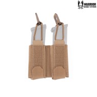 9mm Double Mag Pouch Insert COYOTE TAN for Kangaroo Pouch Warrior Assault Systems (w-lc-ivd9-ct)