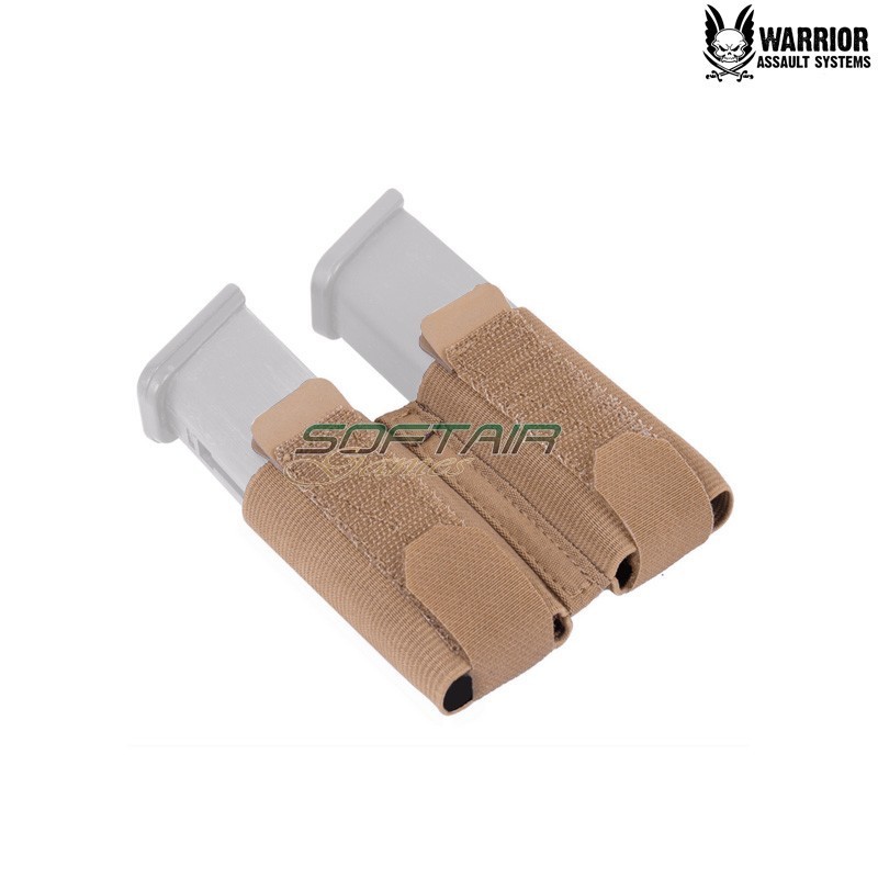 Inserto velcro Doppio Porta Caricatori 9mm COYOTE TAN Warrior Assault Systems (w-lc-ivd9-ct)
