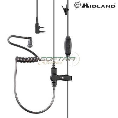 MA31-LK Dual PTT Headset/Microphone for Kenwood Pneumatic Model Midland (c1695)