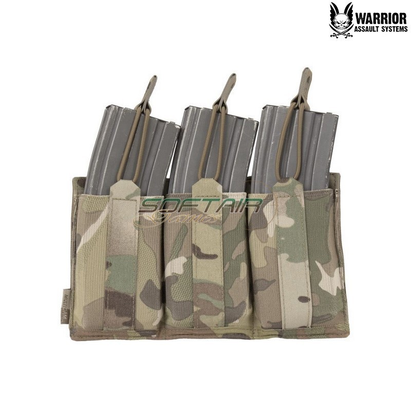 Laser Cut Triple Low Profile Magazine Pouch MULTICAM Warrior Assault Systems® (W-LC-TB-LPE-556P-MC)