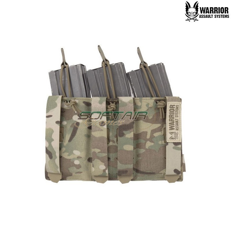 Porta Caricatori Triplo Low Profile Laser Cut MULTICAM Warrior Assault Systems® (W-LC-TB-LPE-556P-MC)