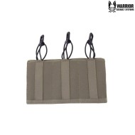 Laser Cut Triple Low Profile Magazine Pouch RANGER GREEN Warrior Assault Systems® (W-LC-TB-LPE-556P-RG)