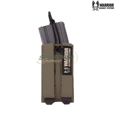 Laser Cut Single Low Profile Magazine Pouch RANGER GREEN Warrior Assault Systems (W-LC-SB-LPE-556P-RG)