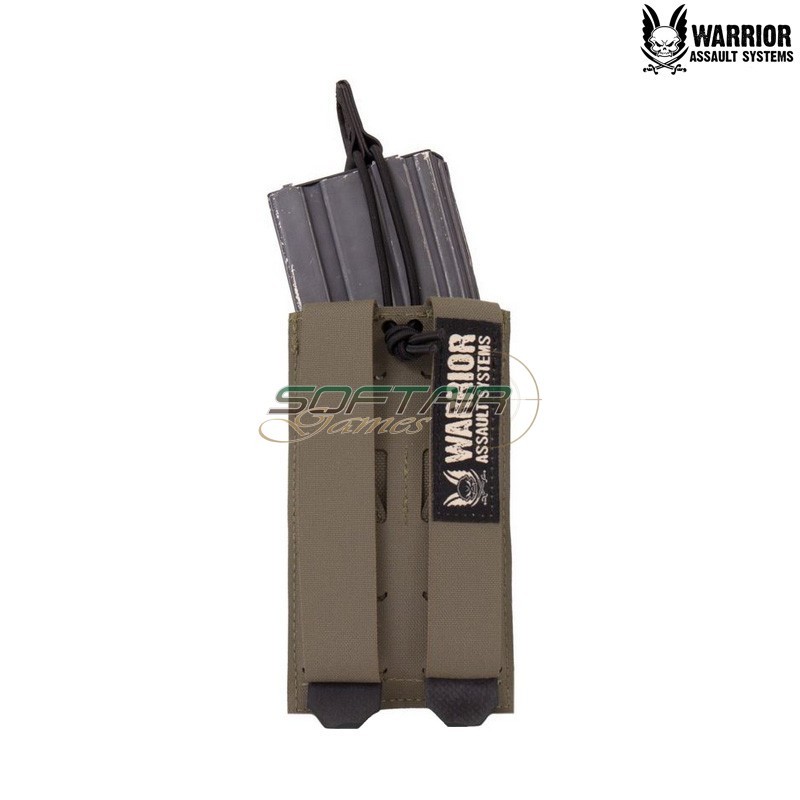 Porta Caricatore Singolo Low Profile Laser Cut RANGER GREEN Warrior Assault Systems® (W-LC-SB-LPE-556P-RG)