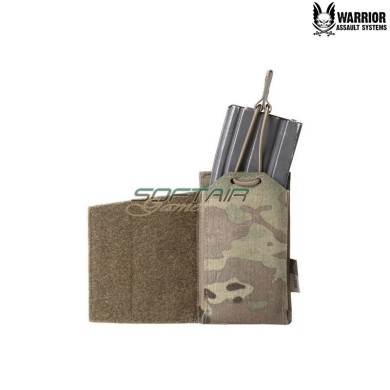 Laser Cut Wing Velcro Single Bungee 5.56 Pouch Left Side MULTICAM Warrior Assault Systems (W-LC-WV-SB-556P-L-MC)