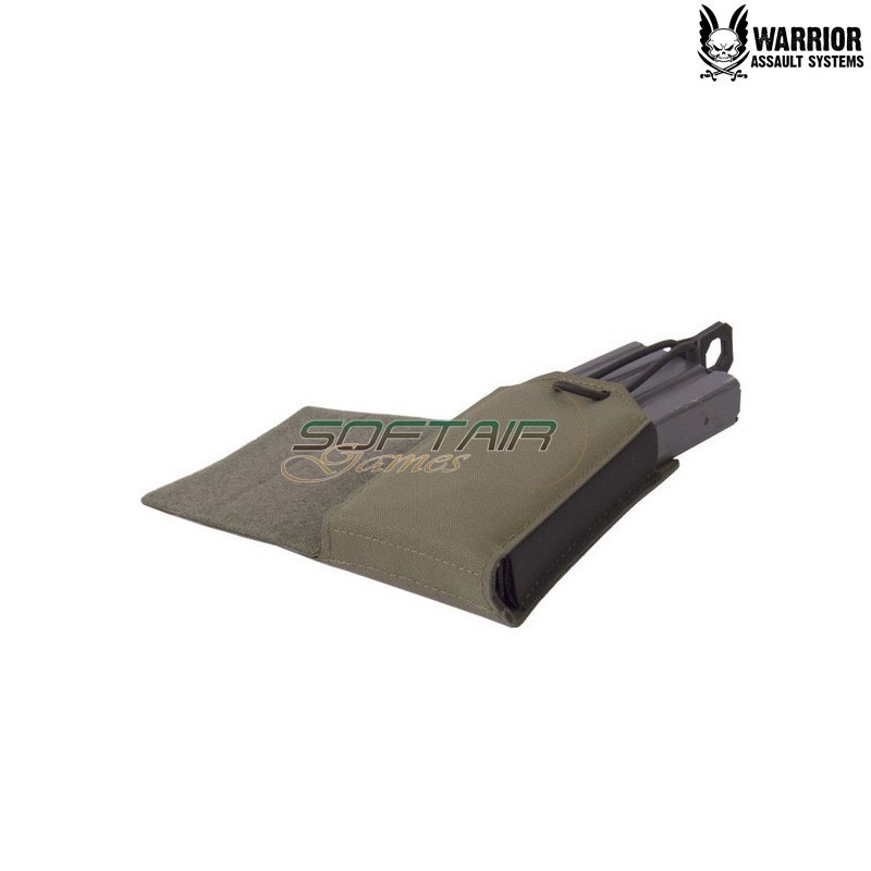 Laser Cut Wing Velcro Single Bungee 5.56 Pouch RANGER GREEN Warrior Assault Systems® (W-LC-WV-SB-556P-L-RG)