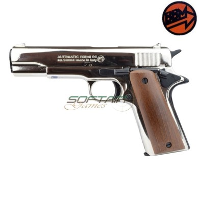 Pistola a Salve 96 Calibro 9mm PAK Nikel BRUNI® (BR-1505N)