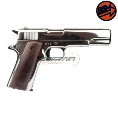 Pistola a Salve 96 Calibro 9mm PAK Nikel BRUNI® (BR-1505N)