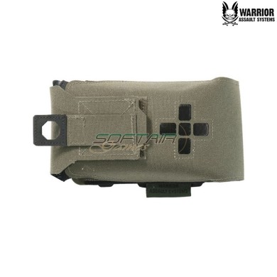 Laser cut Small Horizontal Individual First Aid Kit pouch ranger green Warrior Assault Systems (w-lc-sh-ifak-rg)