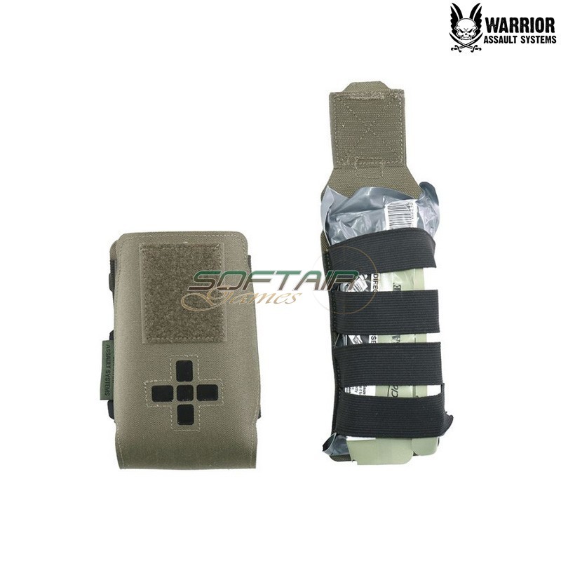 Laser cut Small Horizontal Individual First Aid Kit pouch ranger green Warrior Assault Systems (w-lc-sh-ifak-rg)