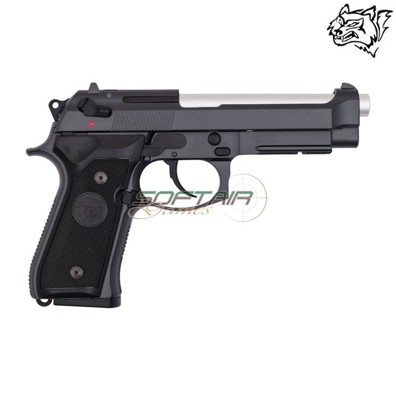 Gas Blowback Pistol Full Metal Black SNOW WOLF® (SW-03B)