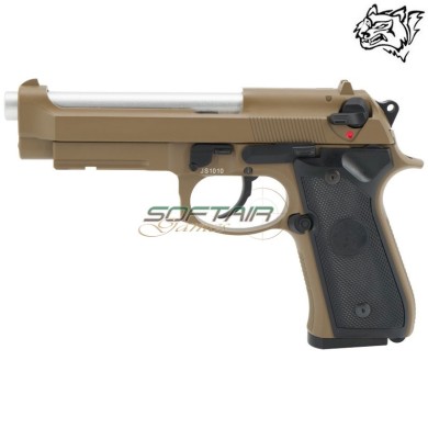 Gas Blowback Pistol Full Metal Tan SNOW WOLF® (SW-03T)