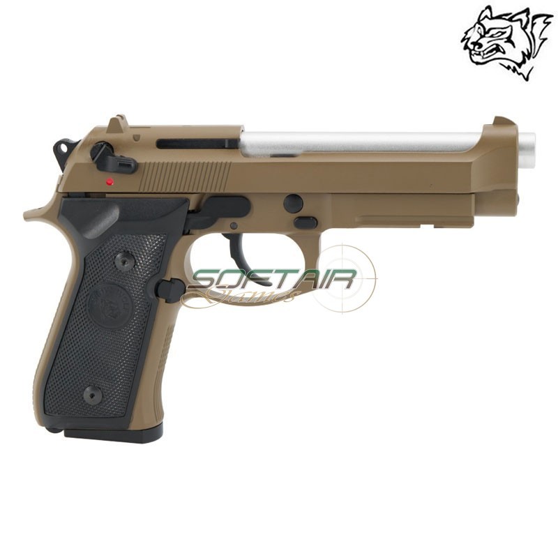 Gas Blowback Pistol Full Metal Tan SNOW WOLF® (SW-03T)