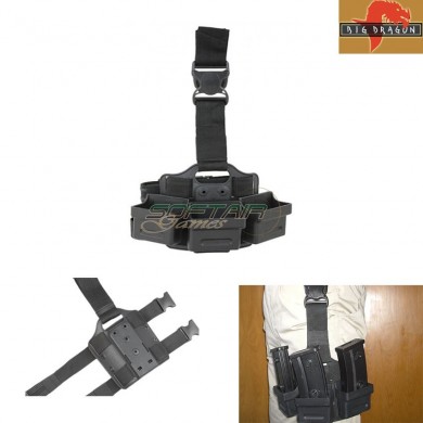 Triple Leg Panel G36 Magazines Saf Style Black Big Dragon (bd2270bk)