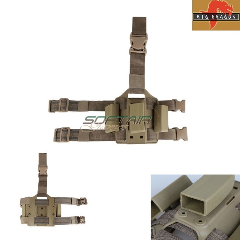 Triple Leg Panel Mp5 Magazines Saf Style Dark Earth Big Dragon (bd2269de)