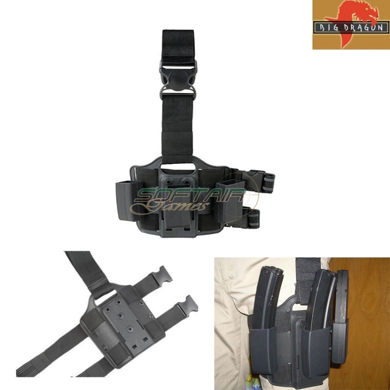 Triple Leg Panel Mp5 Caricatori Saf Style Black Big Dragon (bd2269bk)