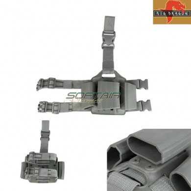 Triple Leg Panel M4/aug Caricatori Saf Style Foliage Green Big Dragon (bd2268fg)