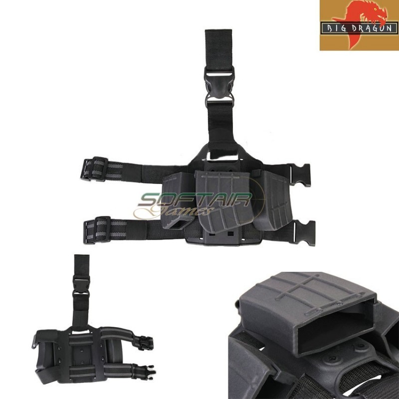 Triple Leg Panel Ak Caricatori Saf Style Black Big Dragon (bd2271bk)