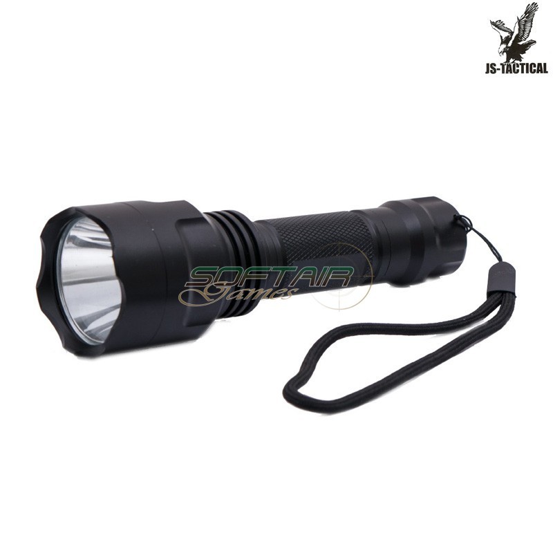 Torcia LED 4 Modalità in Alluminio Nero JS-Tactical (JS-SD08)