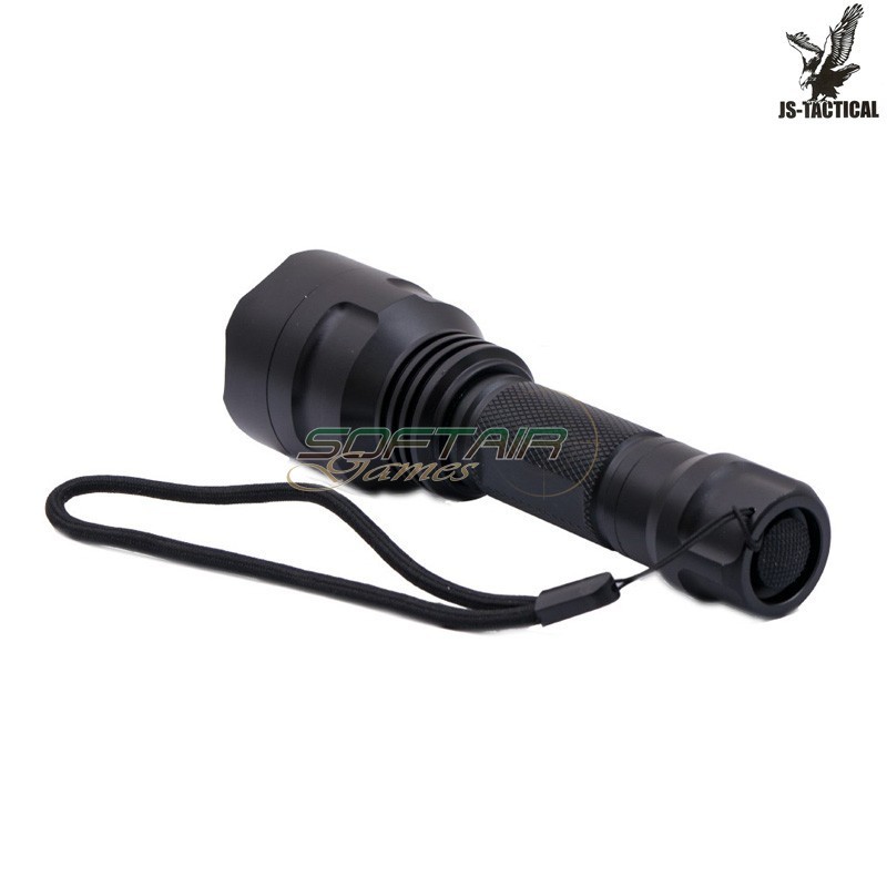 4-Mode LED Flashlight Black Aluminum JS-Tactical (JS-SD08)