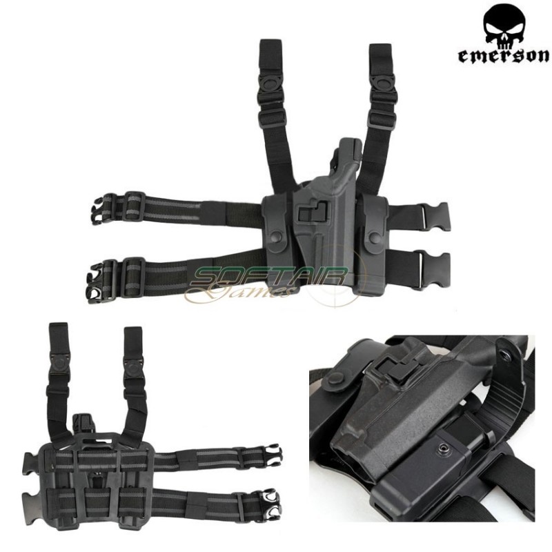 Bh Style Level 3 Tactical Serpa Set Usp Black Emerson (bd6110d)