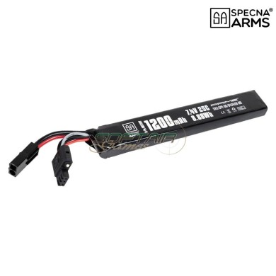 Batteria Li-Po 7.4V 1200mAh 25C Stick Mini Tamiya Mini G-Tech Specna Arms (SPE-06-043458)
