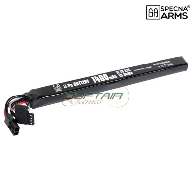 Batteria Li-Po 11.1V 1400mAh 25C AK Stick Mini Tamiya Mini G-Tech Specna Arms (SPE-06-043480)