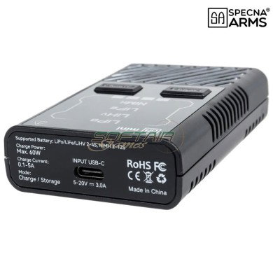 Mini Li-Po/Li-Fe/Ni-MH USB-C Battery Charger Specna Arms (SPE-07-043799)