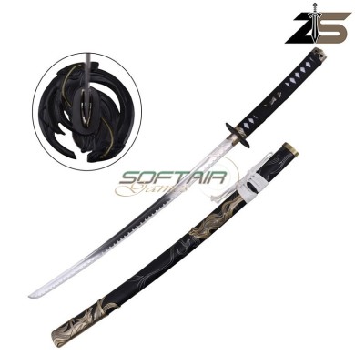 Katana Ornamentale Ispirata alla Katana Twin Wolves Serie Ghost of Yotei ZSwords (ZS757)