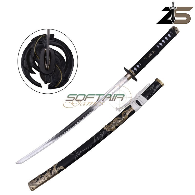 Decorative Katana Inspired by the Twin Wolves Katana Ghost of Yotei Series ZSwords (ZS757)