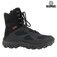 Anfibio NERO in Pelle e Tessuto Oxford Exagon (EX-BTB)