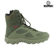 Tactical Boots GREEN Leather and Oxford Fabric Exagon (EX-BTG)
