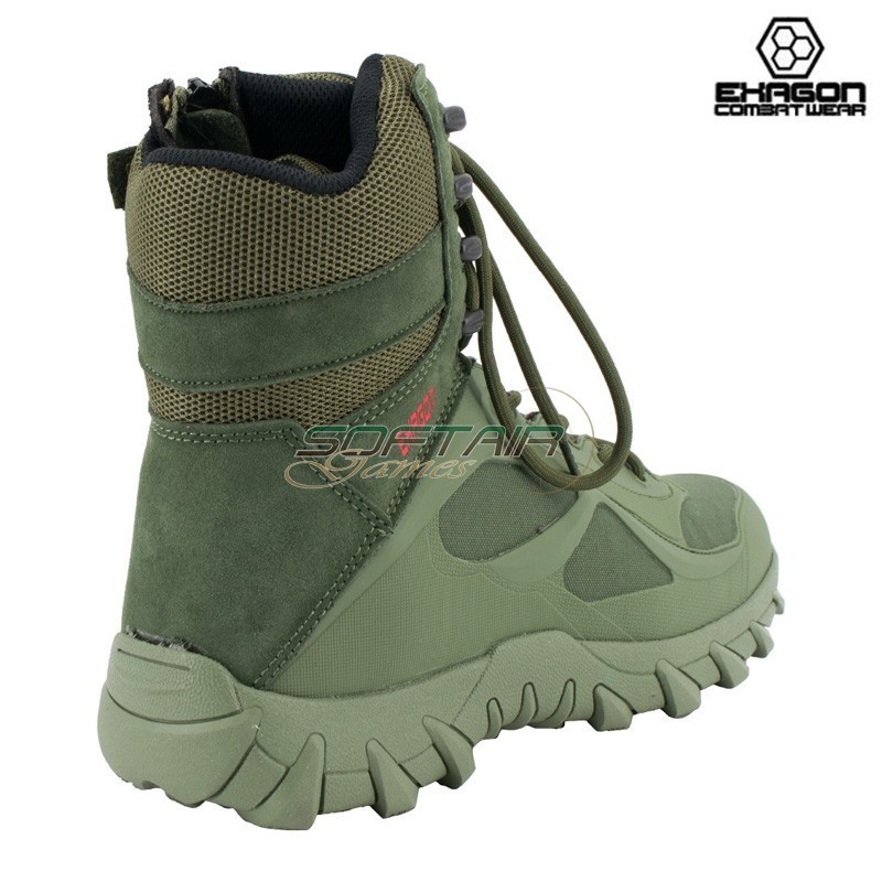 Anfibio VERDE in Pelle e Tessuto Oxford Exagon (EX-BTG)