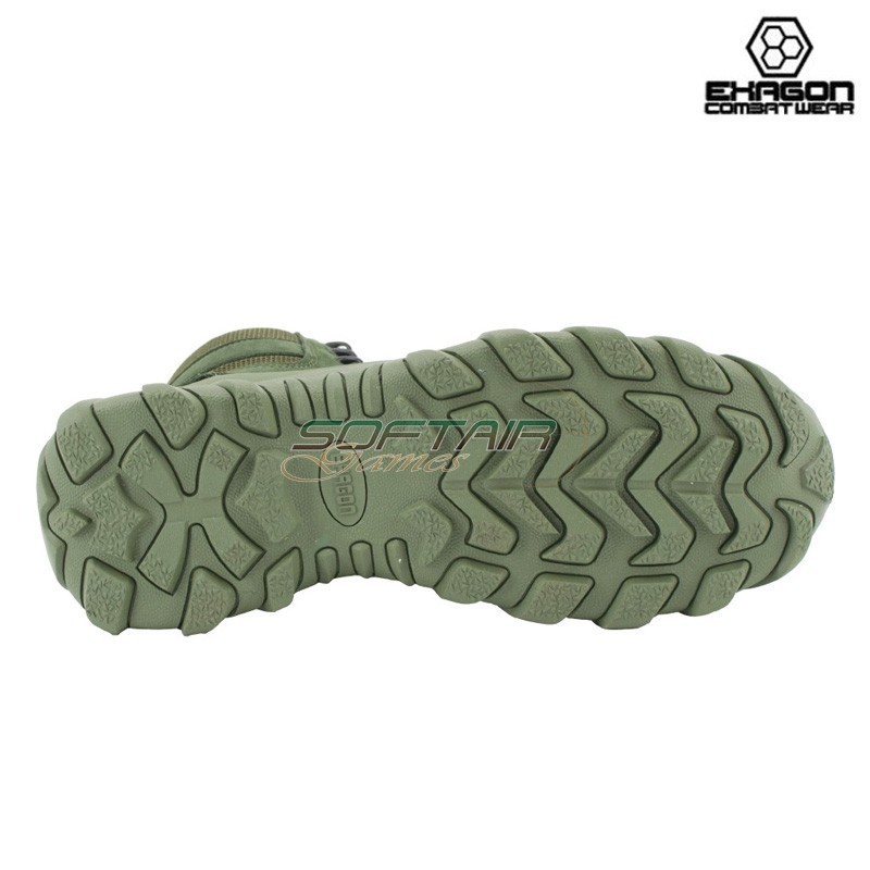 Anfibio VERDE in Pelle e Tessuto Oxford Exagon (EX-BTG)
