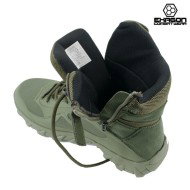 Anfibio VERDE in Pelle e Tessuto Oxford Exagon (EX-BTG)